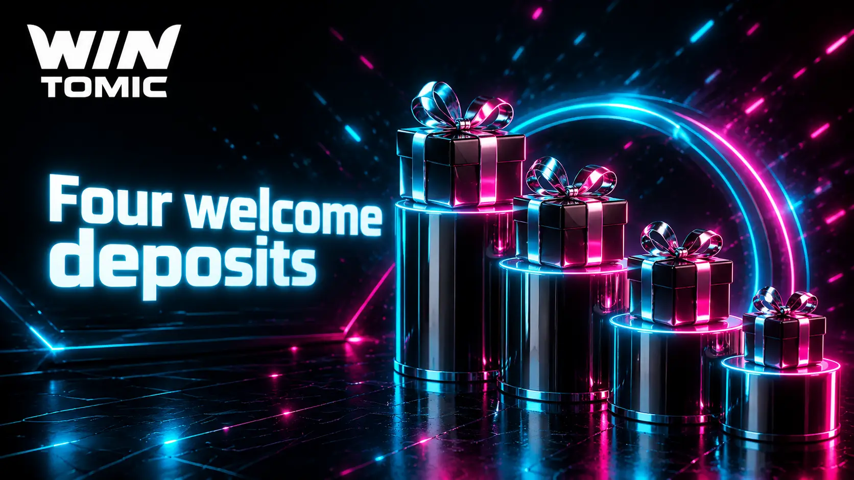 The 300% welcome package across four deposits