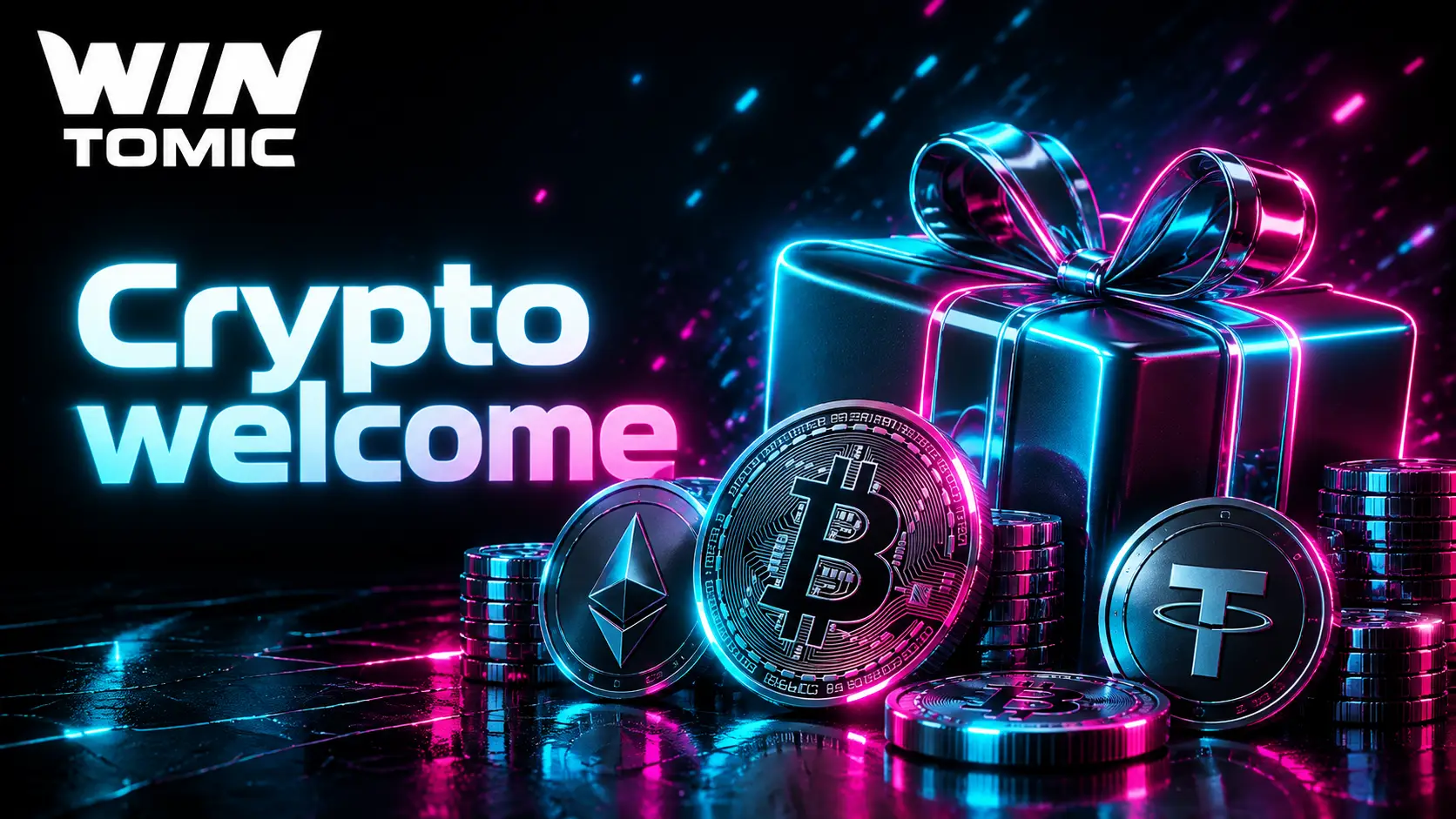 Crypto welcome advertised at 360% plus 350 free spins